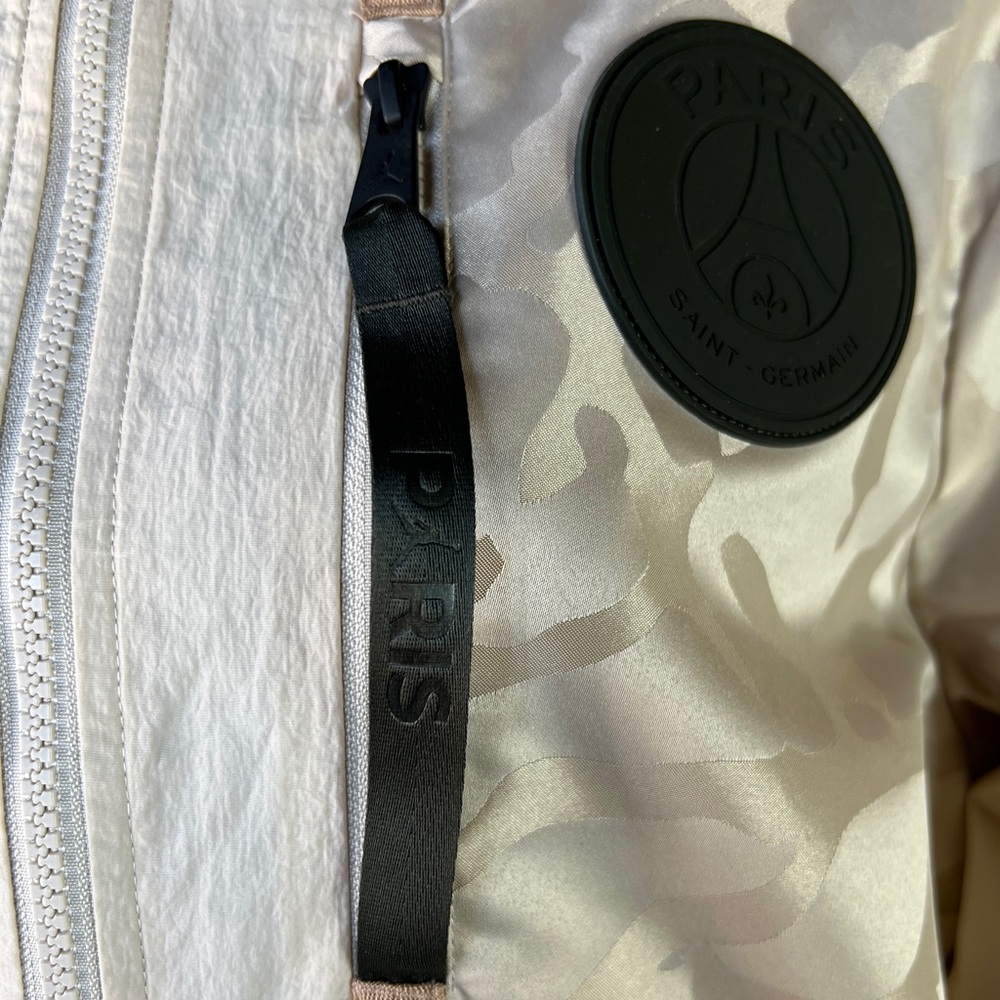 Jordan PSG Jacket Cream Camo Hooded Men’s XS Paris Saint Germain Rare - Picture 5 of 14